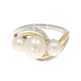 Sterling Silver Semi Mount Ring Setting Round RD 8x8mm Round RD 5x5mm w/ 3 stone Syzjewelry